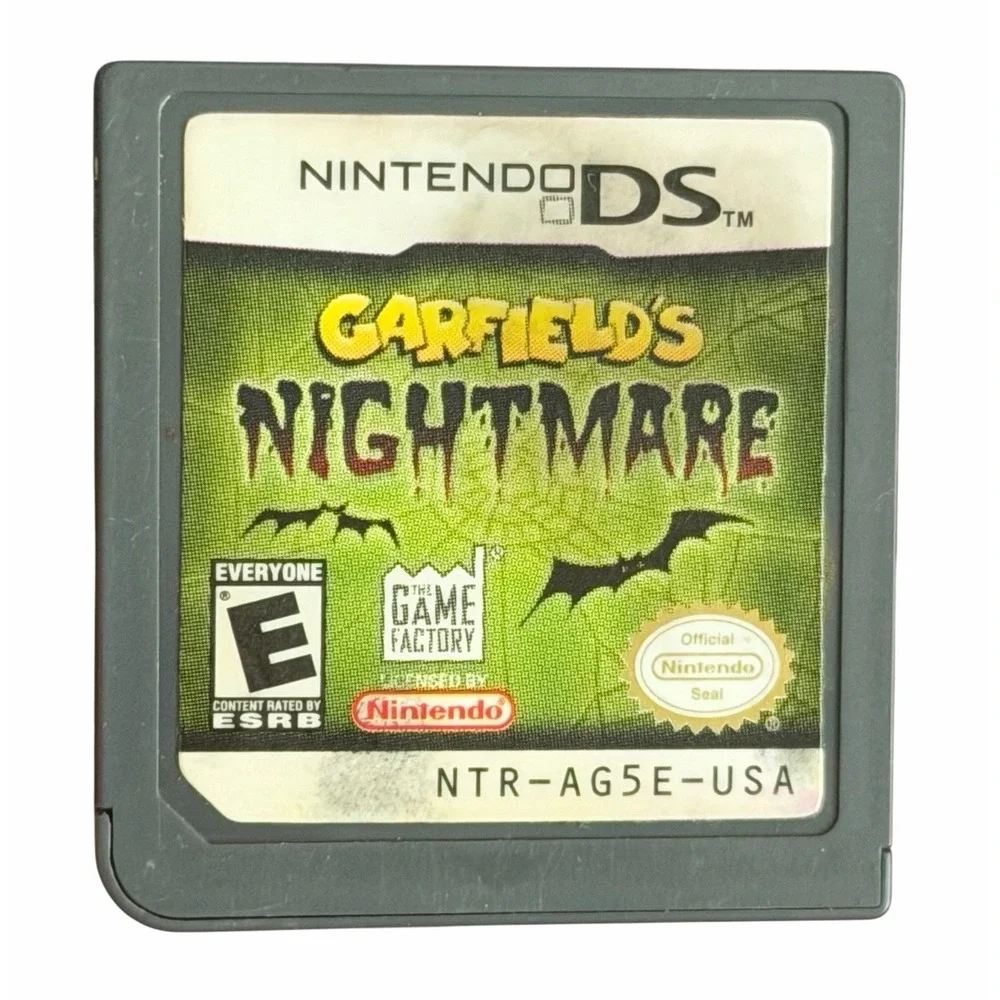 Garfield's Nightmare (Nintendo DS, 2007) Game Cart Only Tested